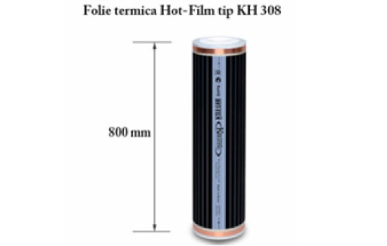 Film de incalzire cu carbon Hot-Film tip KH 308 latime 80 cm