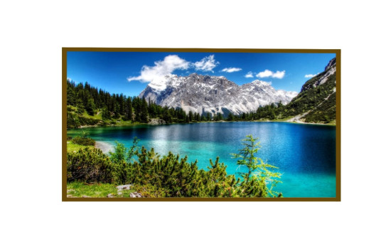 Panou radiant infrarosu DRAGUS, imprimat imagine LAC NATURA MUNTI 125/60cm 900W/700W 10kg 30-45mc